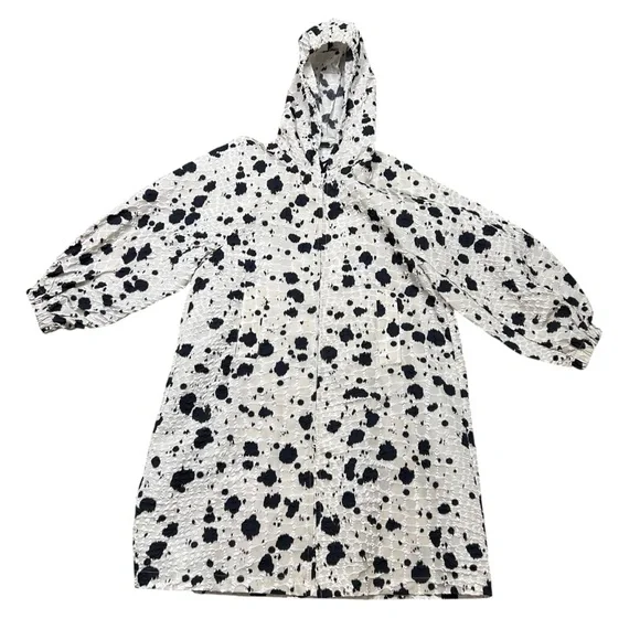 Dries Van Noten hooded animal print cloque coat size XS Fall 2022 jacket luxury - Picture 2 of 9